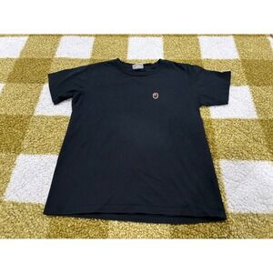 A Bathing Ape BAPE Ladies Small Black Embroidered Ape Head Logo T-Shirt‎